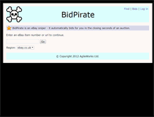 Tablet Screenshot of bidpirate.com